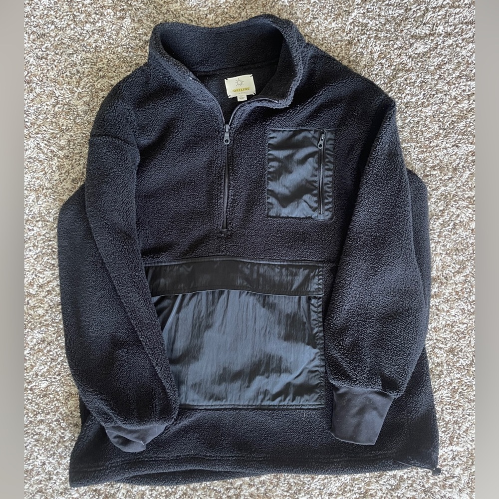 Aerie Offline Black Sherpa